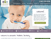 Tablet Screenshot of lancasterpediatricdentistry.com